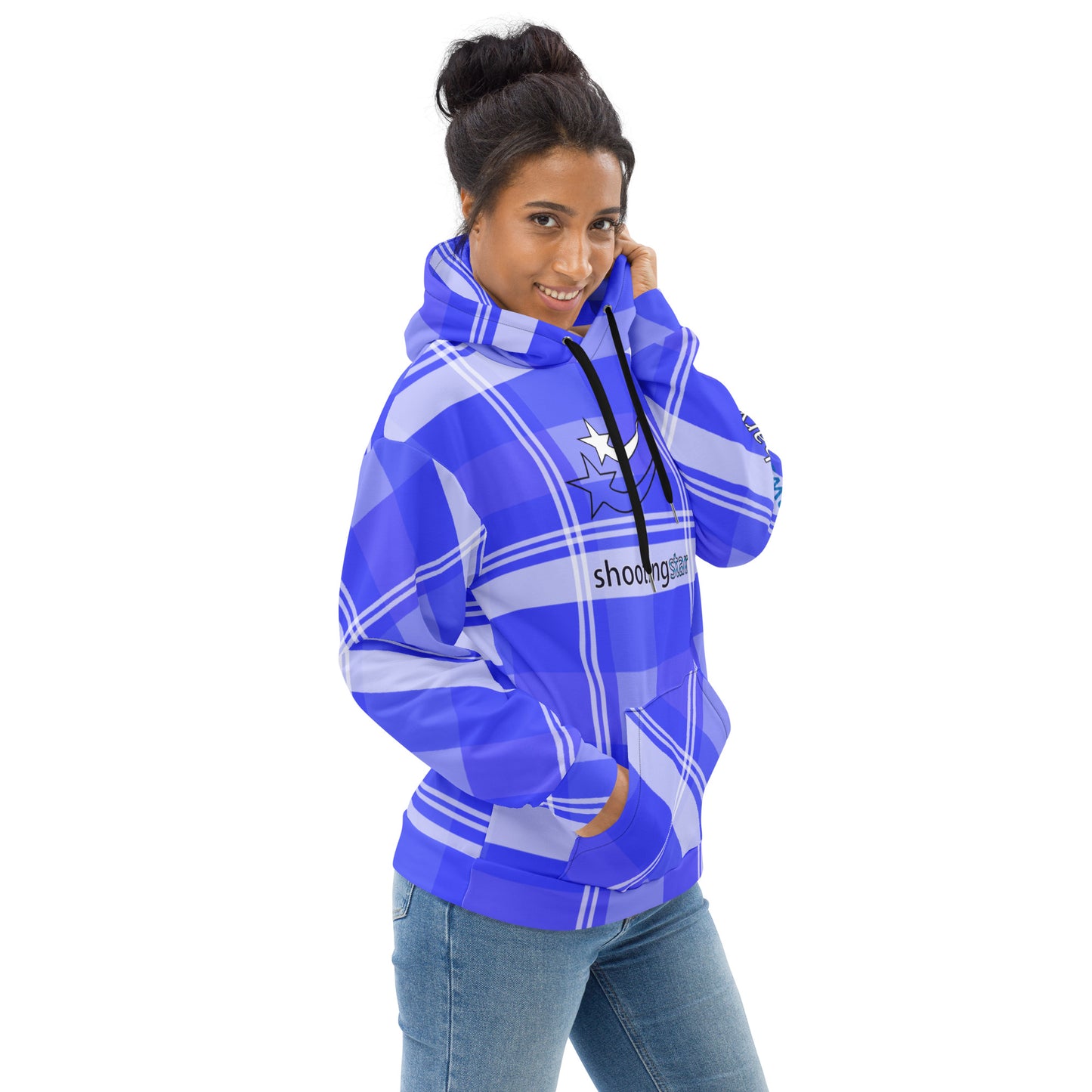 Daws Harwood blue plaid Unisex Hoodie