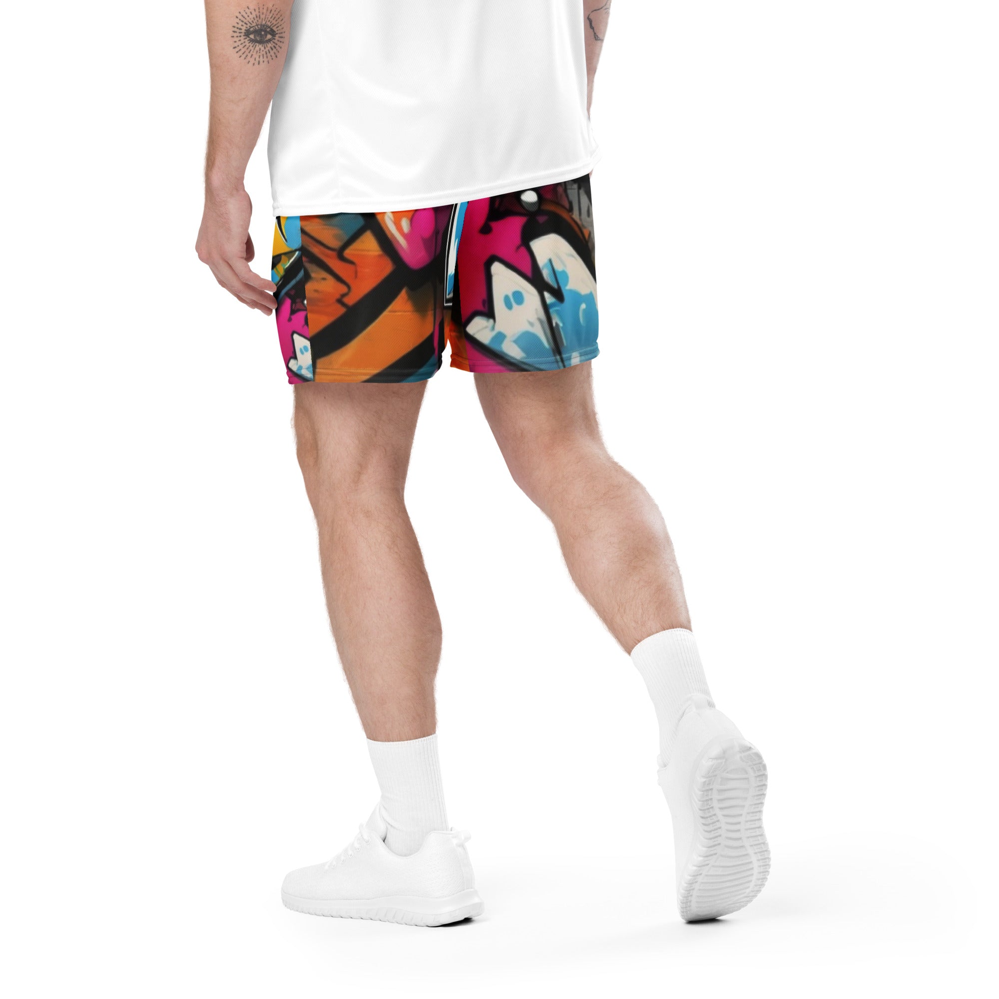 Daws graffiti jump Unisex mesh basketball shorts