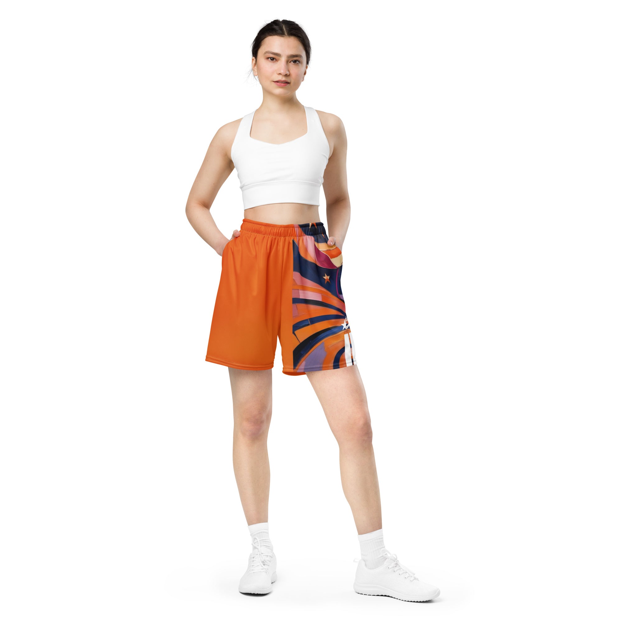 Daws orange city Unisex mesh shorts