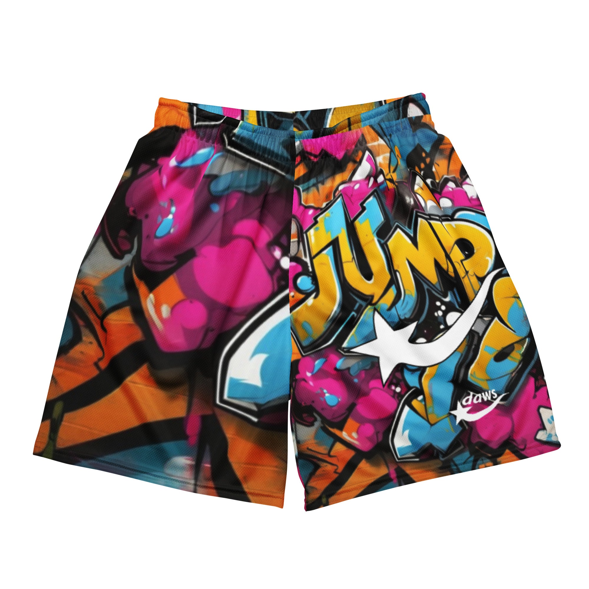 Daws graffiti jump Unisex mesh basketball shorts