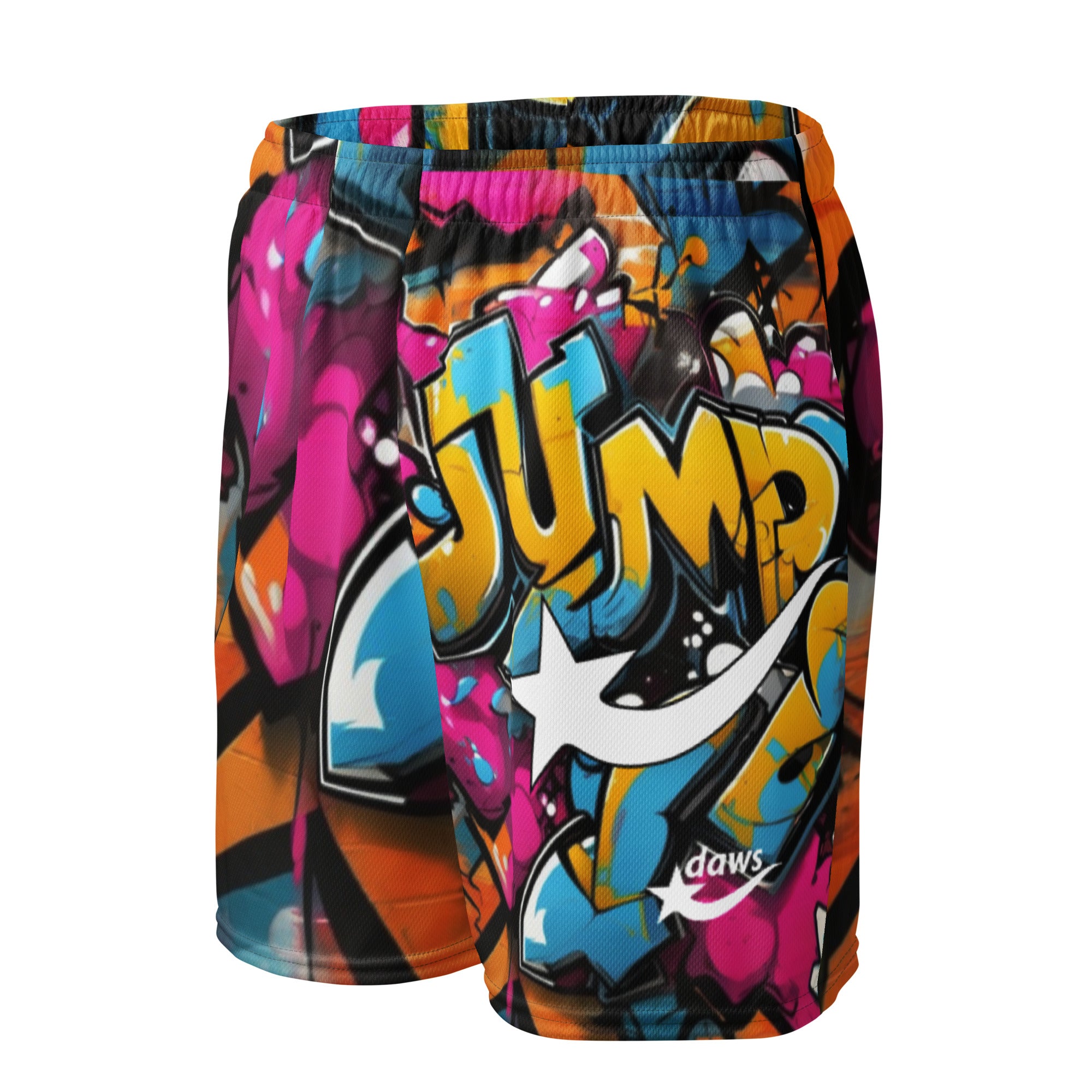 Daws graffiti jump Unisex mesh basketball shorts