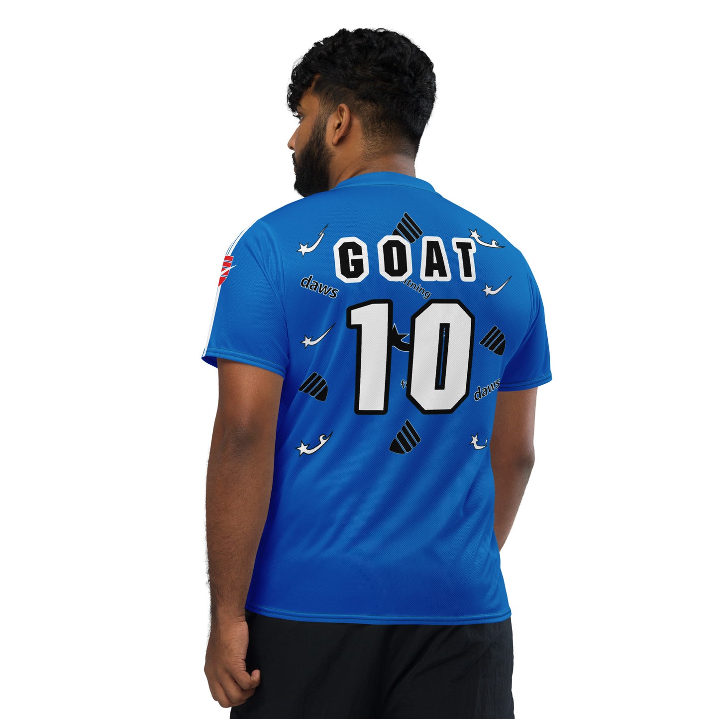 Daws soccer goat blue unisex sports jersey