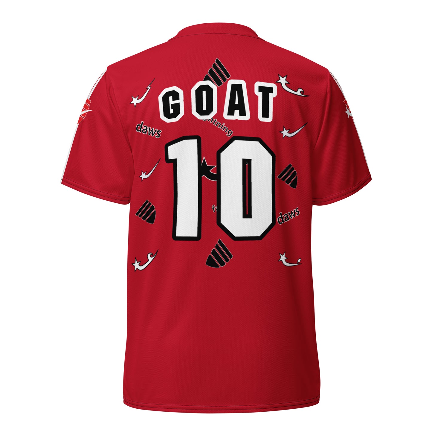 Daws soccer goat red unisex sports jersey