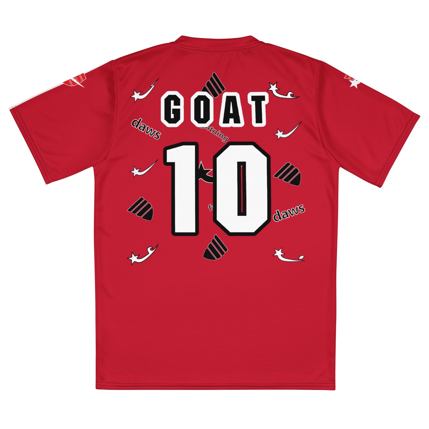 Daws soccer goat red unisex sports jersey