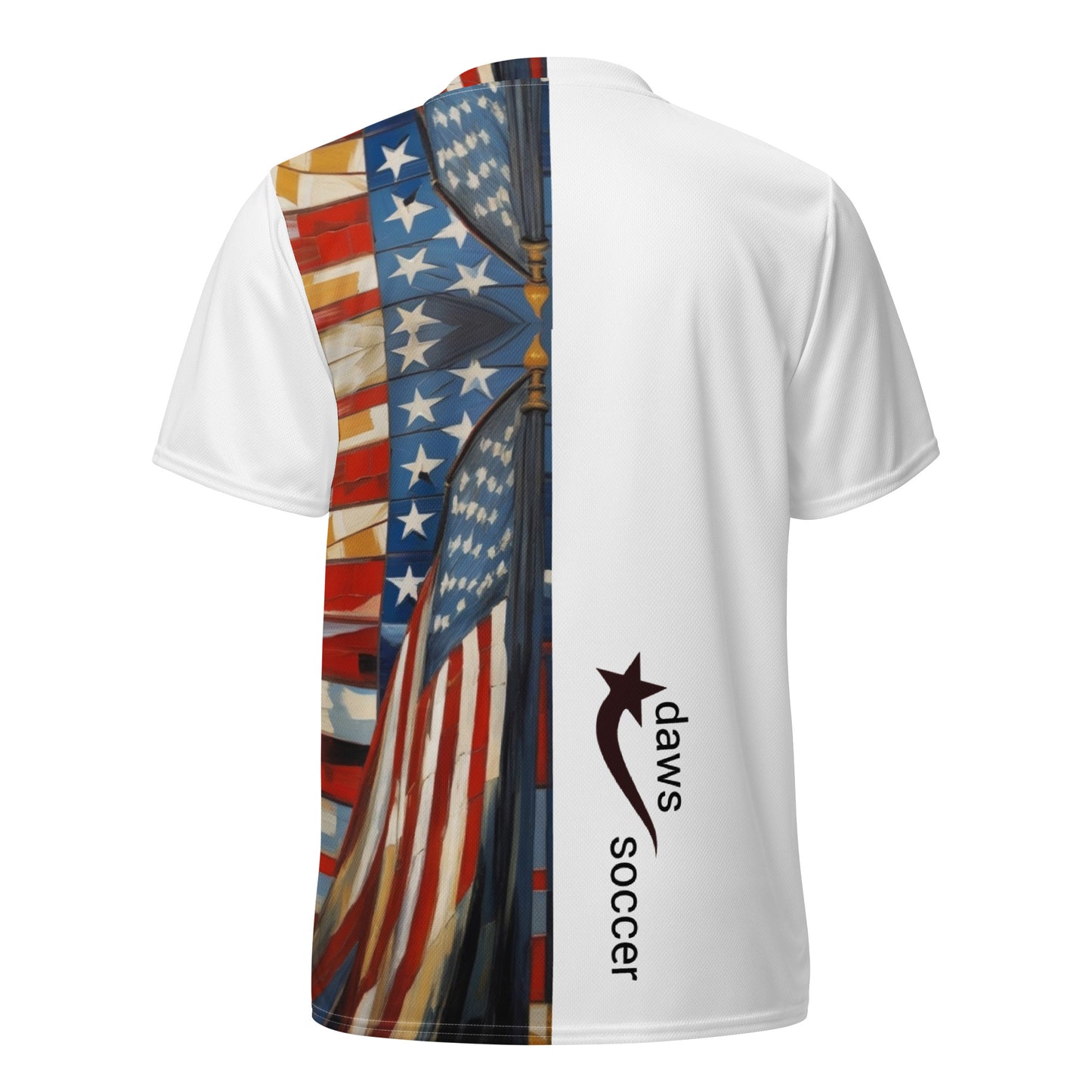 Daws American flag Recycled unisex soccer jersey