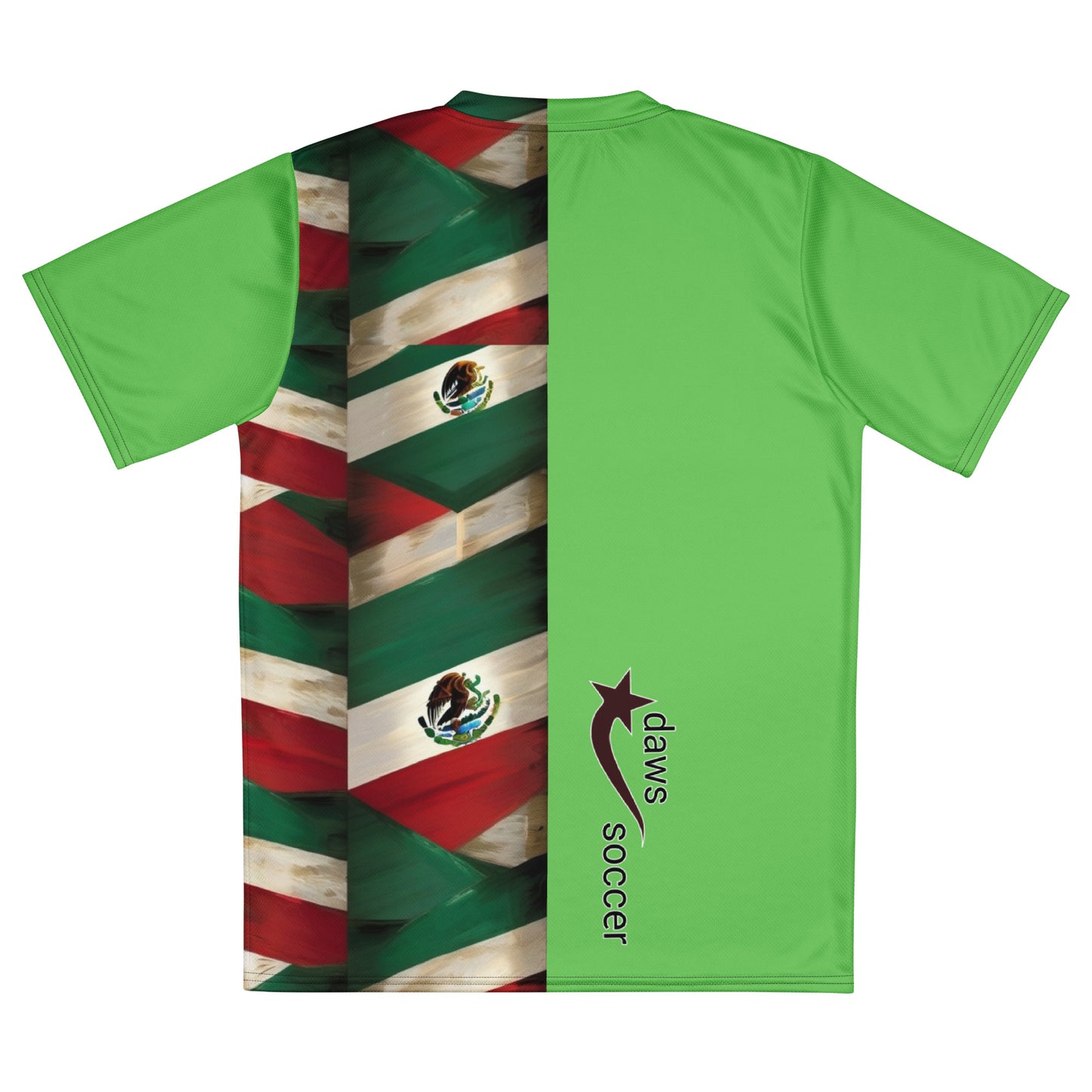 Daws Mexico flag Recycled unisex soccer jersey