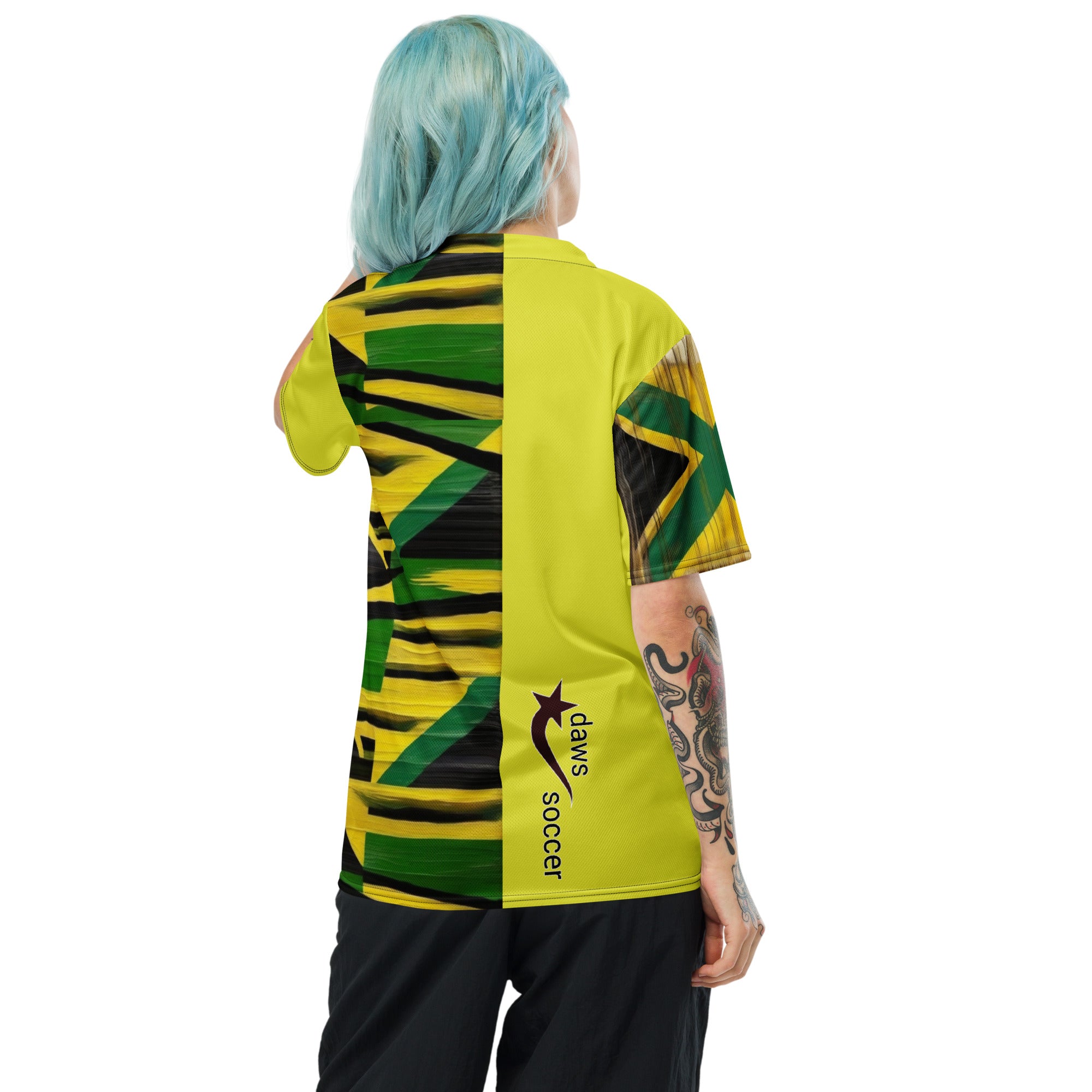 Daws Jamaican Recycled unisex soccer jersey