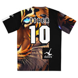 Eye of the tiger Daws unisex soccer jersey