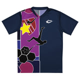 Daws Bike Kick shapes Recycled unisex soccer jersey