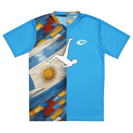 Daws Argentina Recycled unisex soccer jersey