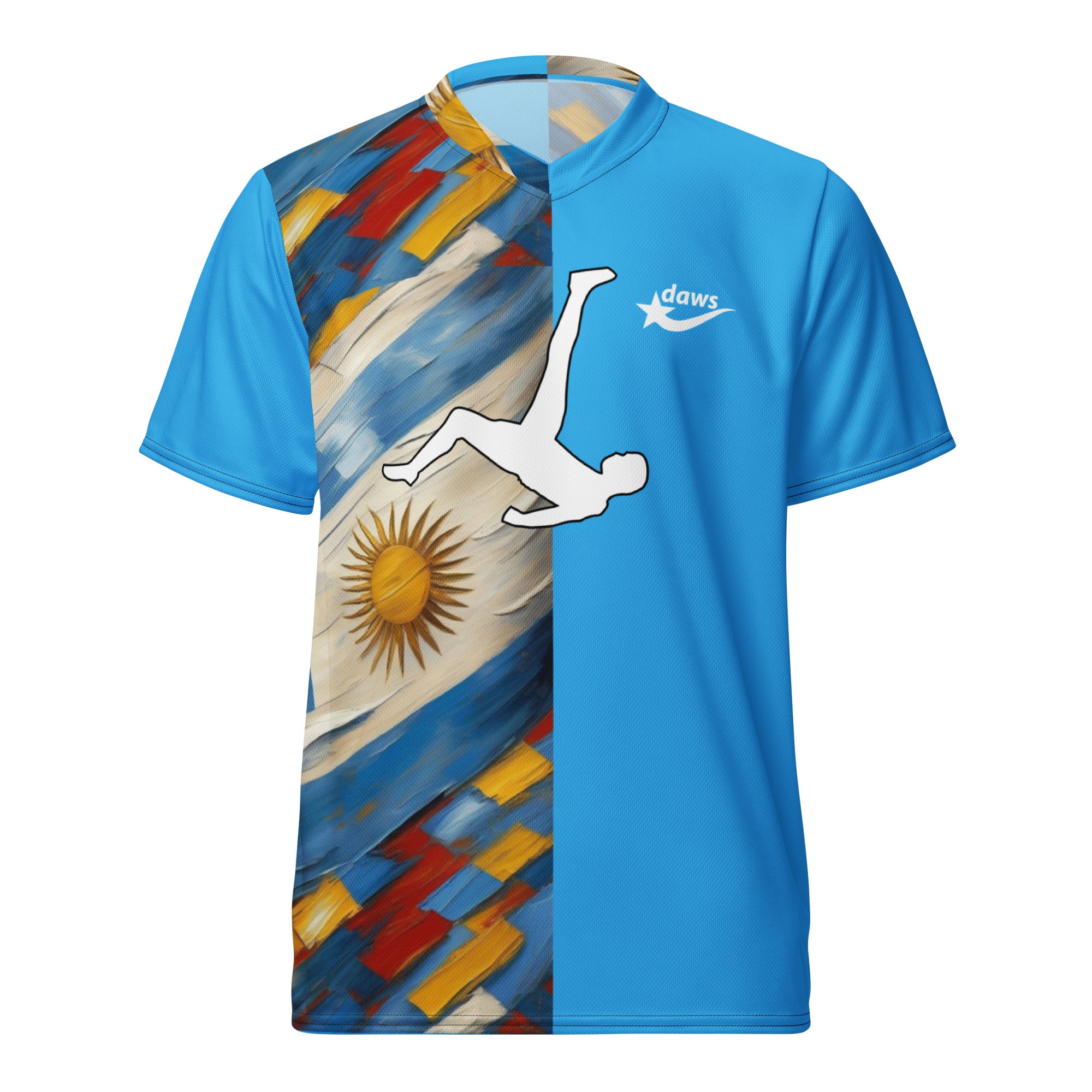 Daws Argentina Recycled unisex soccer jersey