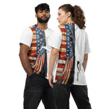 Daws American flag Recycled unisex soccer jersey