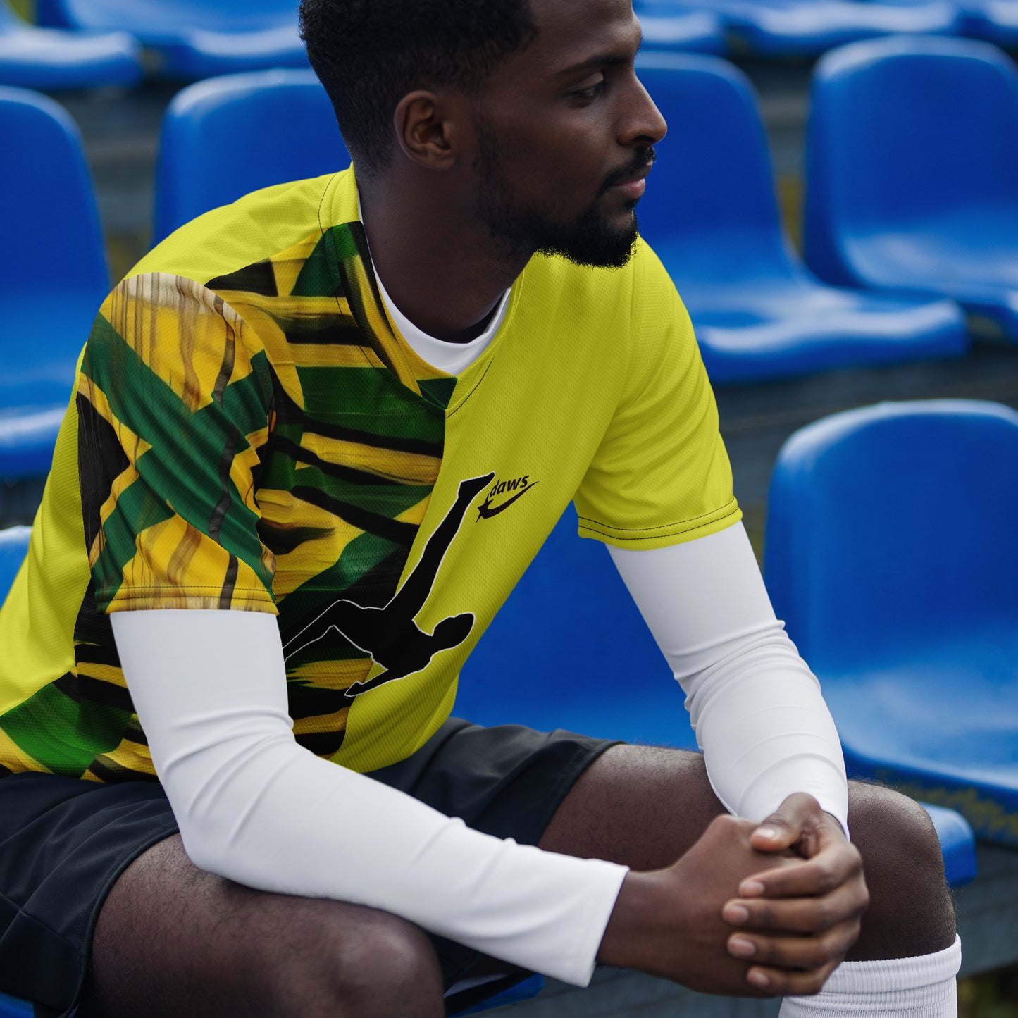 Daws Jamaican Recycled unisex soccer jersey