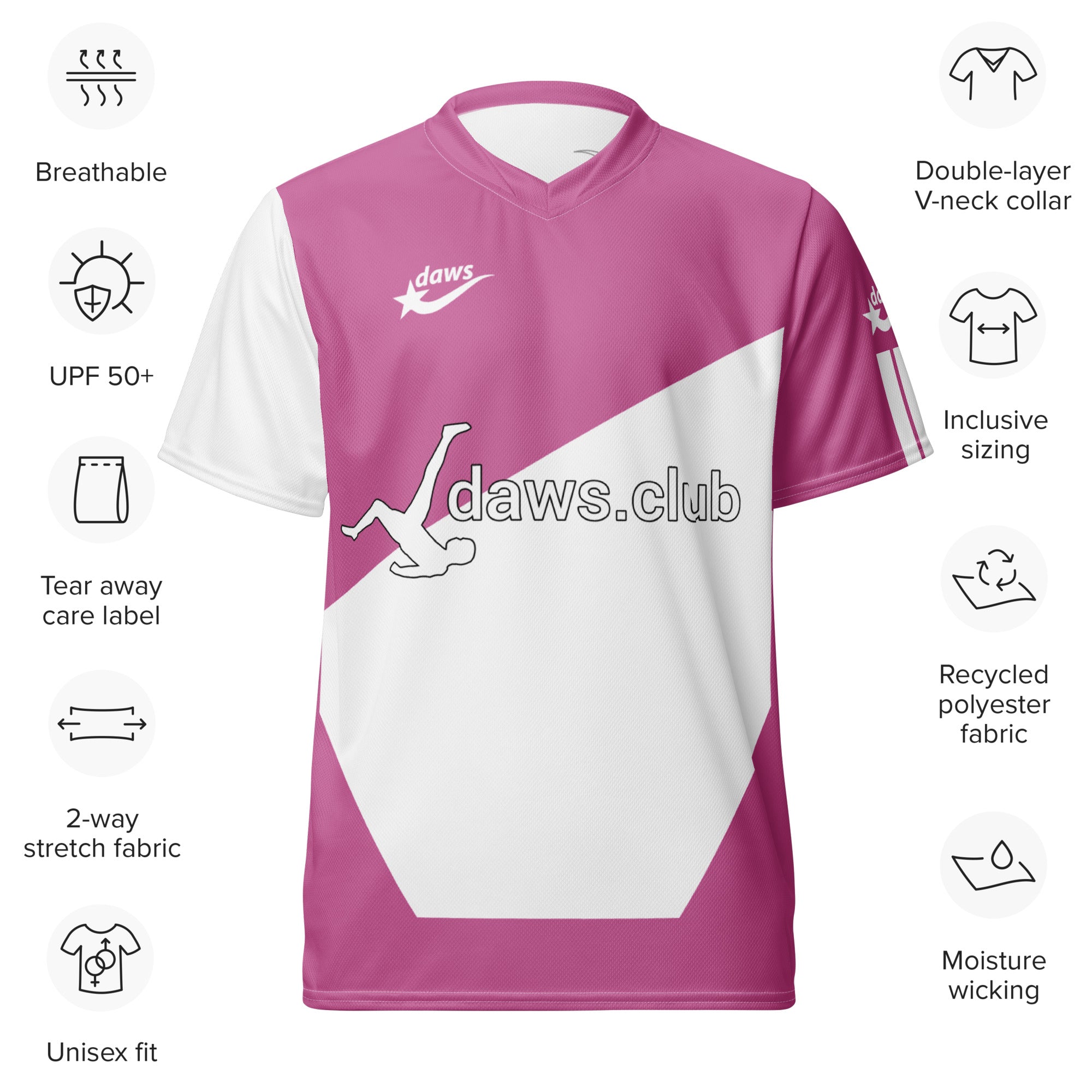 Daws Club Recycled unisex soccer jersey