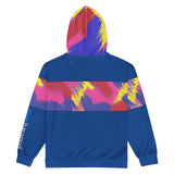 Daws logo multi blue Unisex zip hoodie