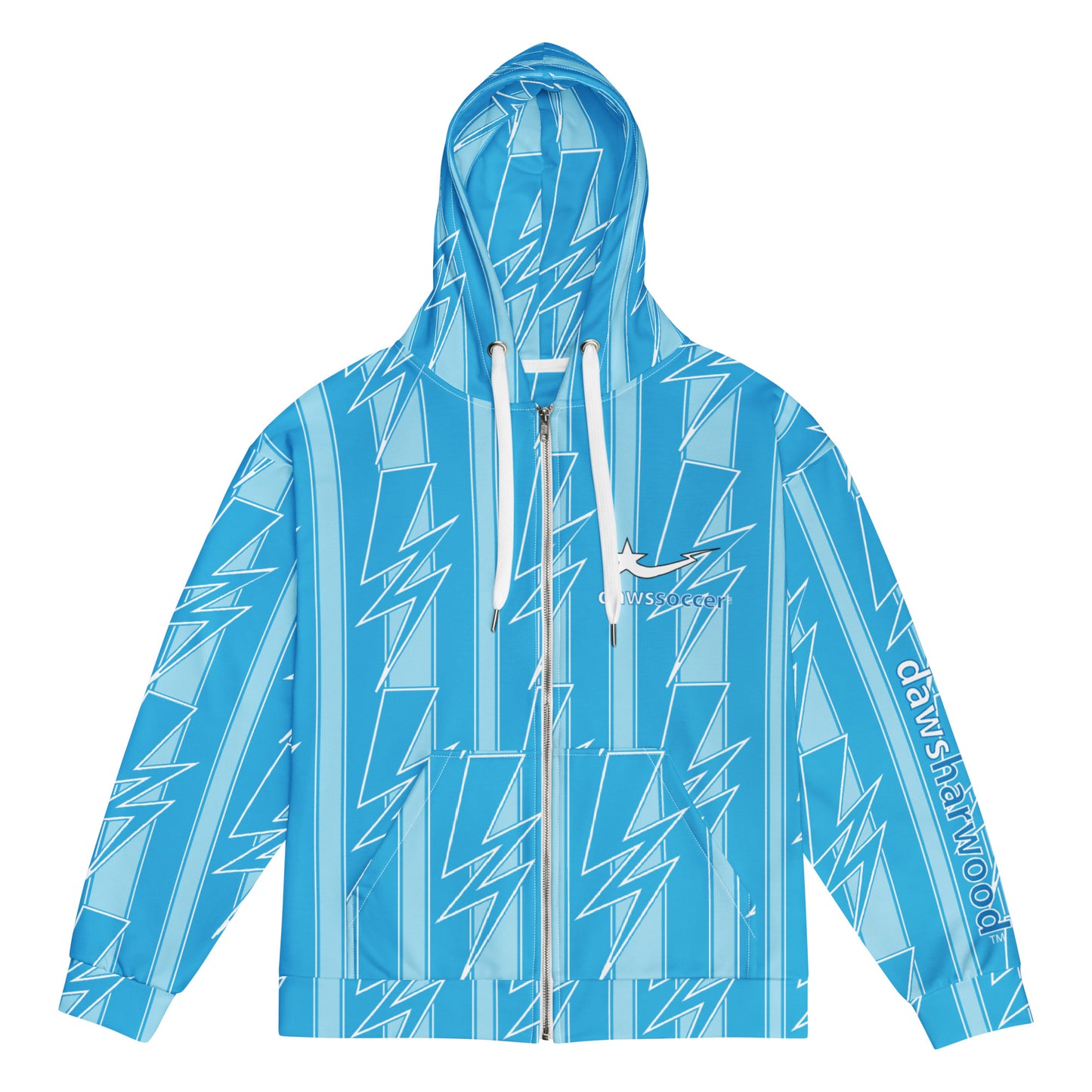 Daws soccer lightning strike Unisex zip hoodie