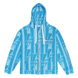 Daws soccer lightning strike Unisex zip hoodie