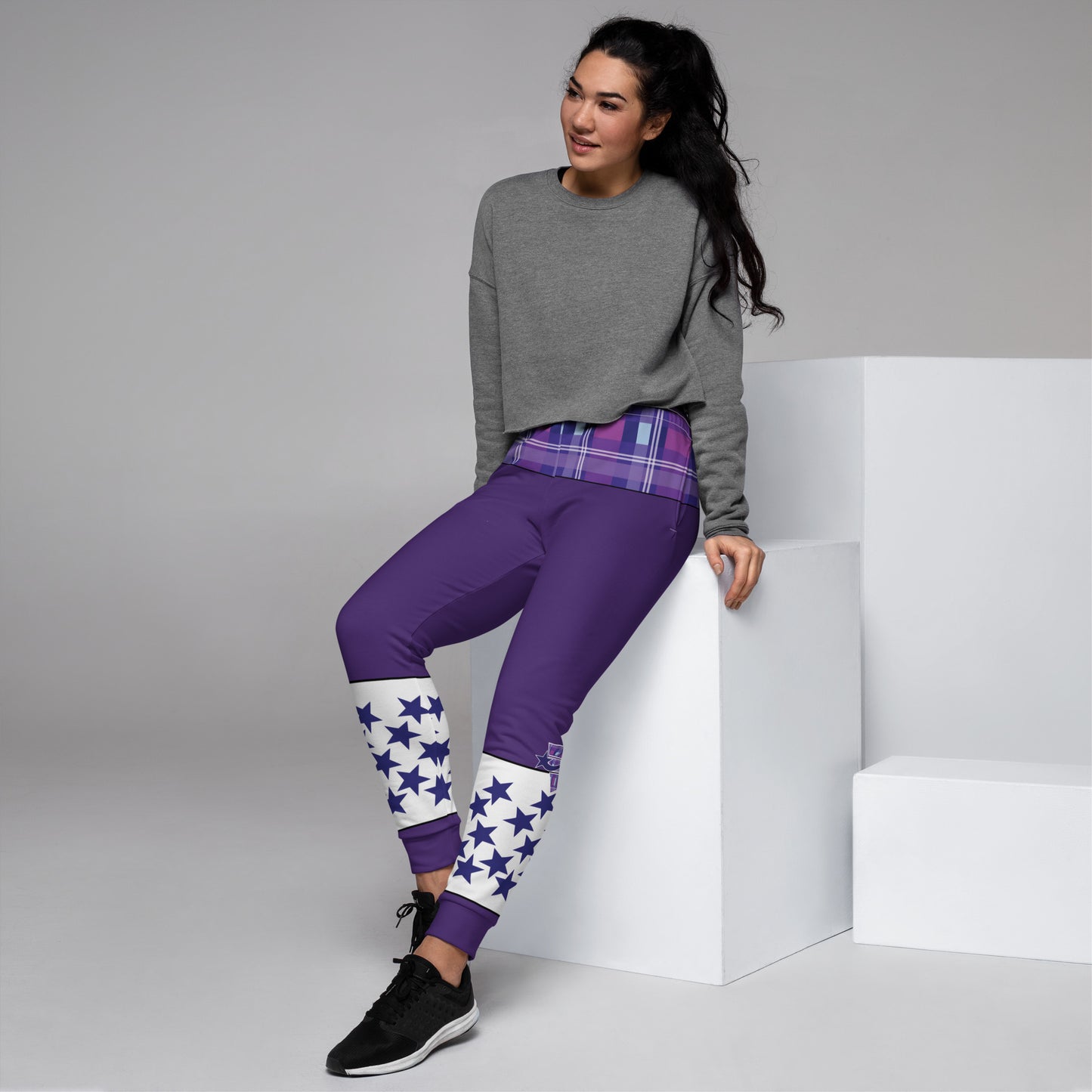 Daws logo plaid star accent Women's Joggers