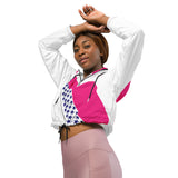 Daws Barbistyle pink stars Women’s cropped windbreaker