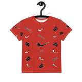 Daws lightning fast red Youth crew neck t-shirt