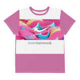 Daws Ocean Fun shooting star logo Youth crew neck t-shirt