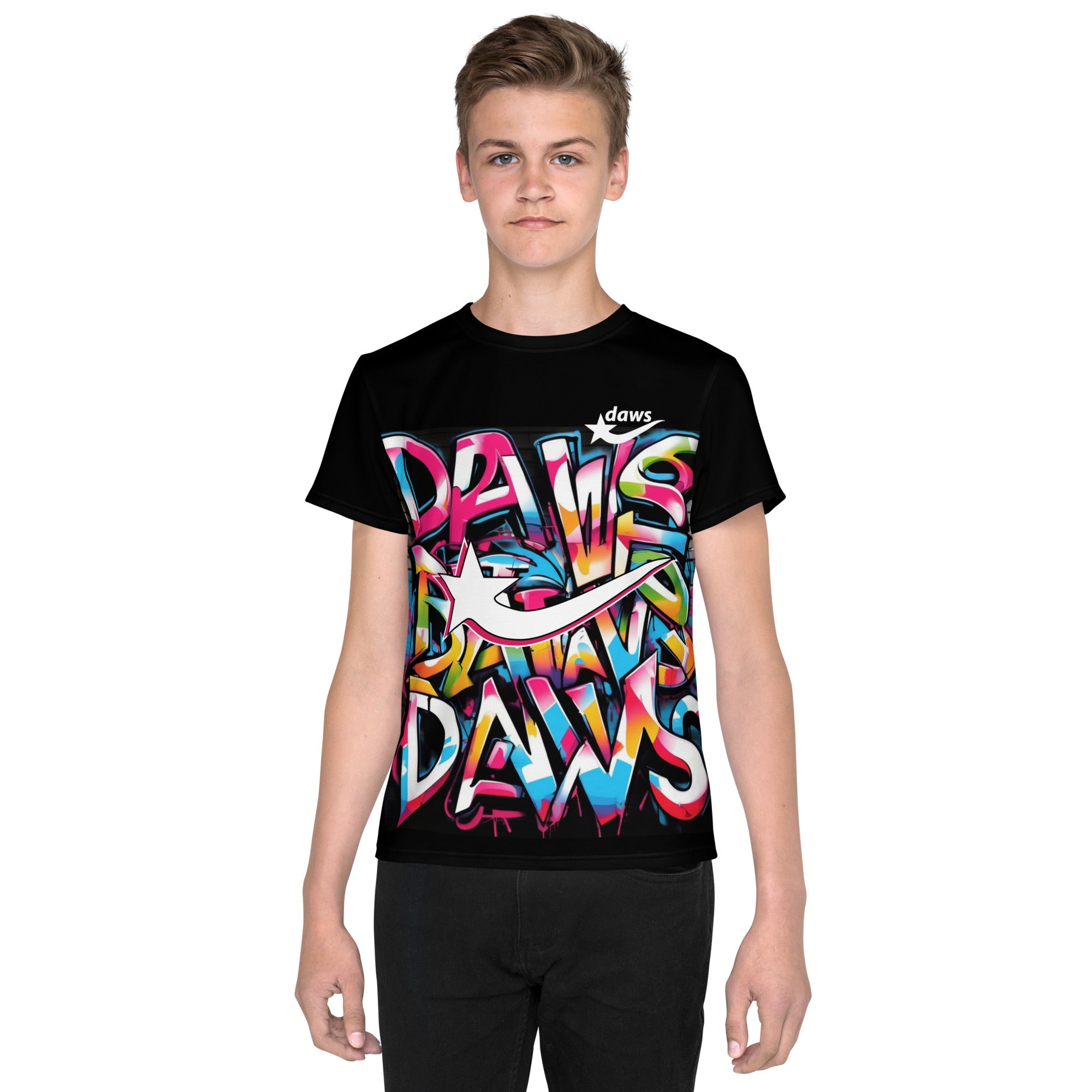 Daws graffiti Youth crew neck t-shirt