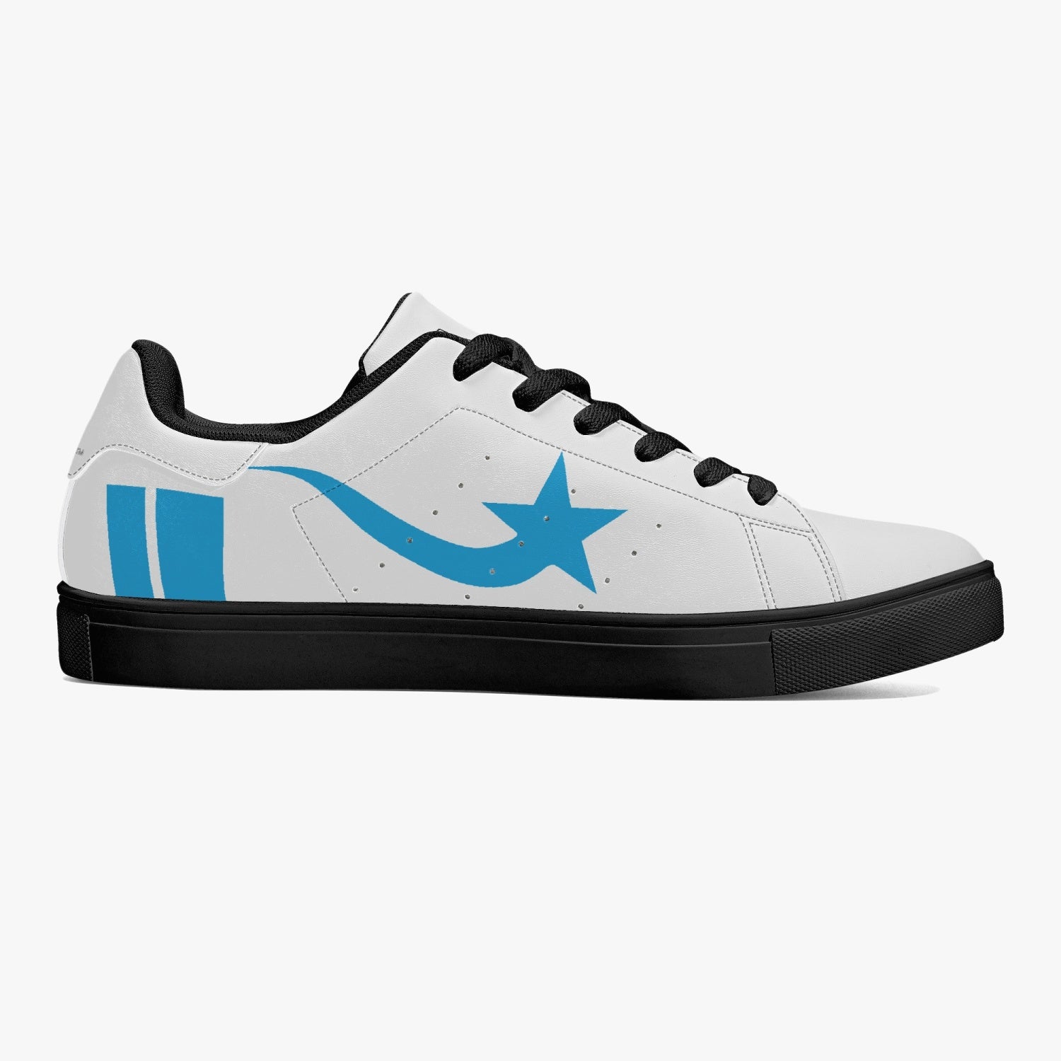 Daws Classic Low-Top Leather Sneakers - White/Black