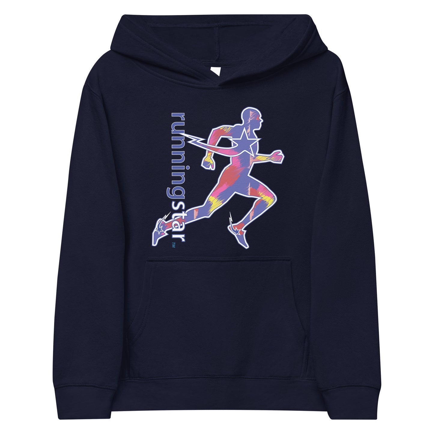 Daws running star multi Kids fleece hoodie