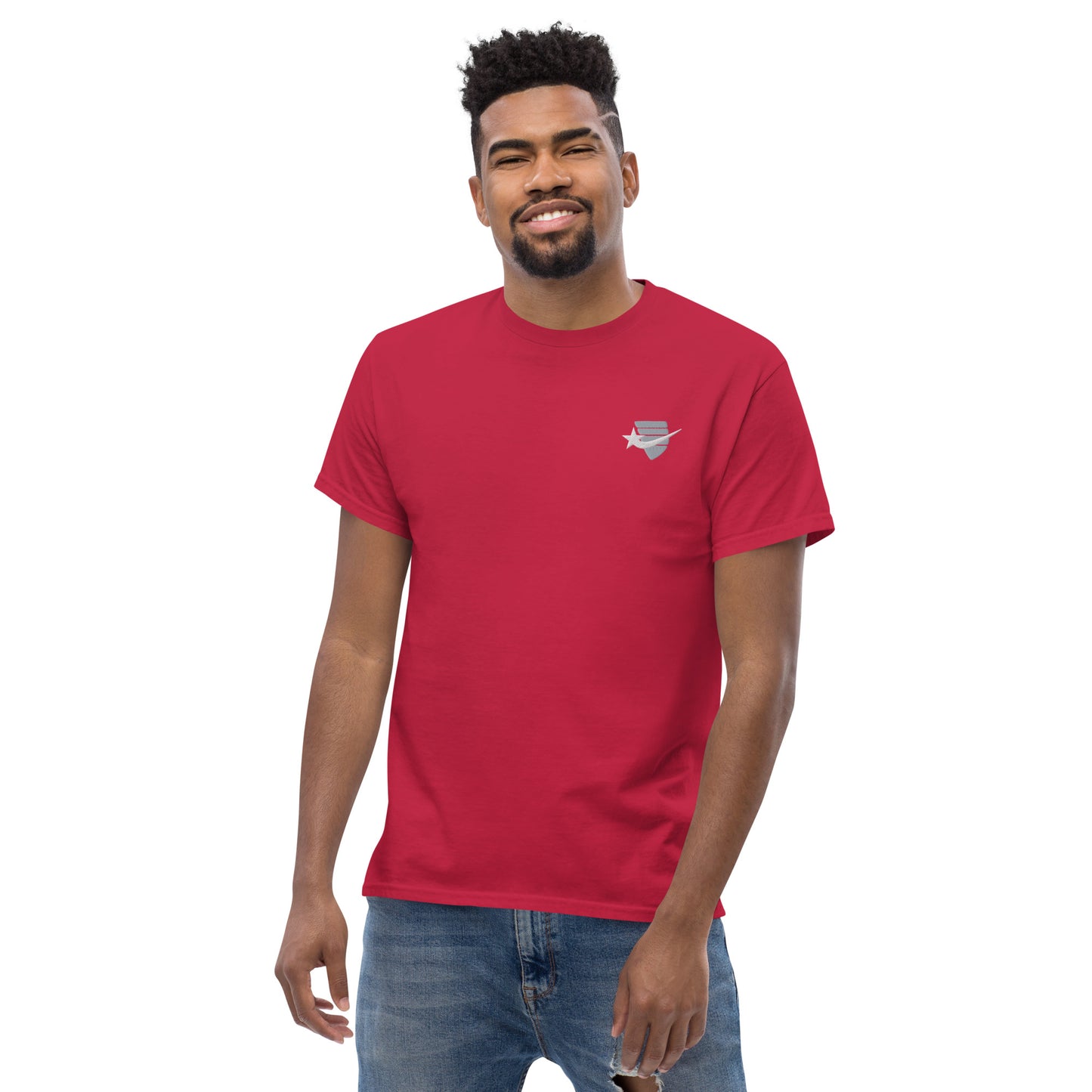 Daws embroidery logo 4 shirt color choices Men's classic tee