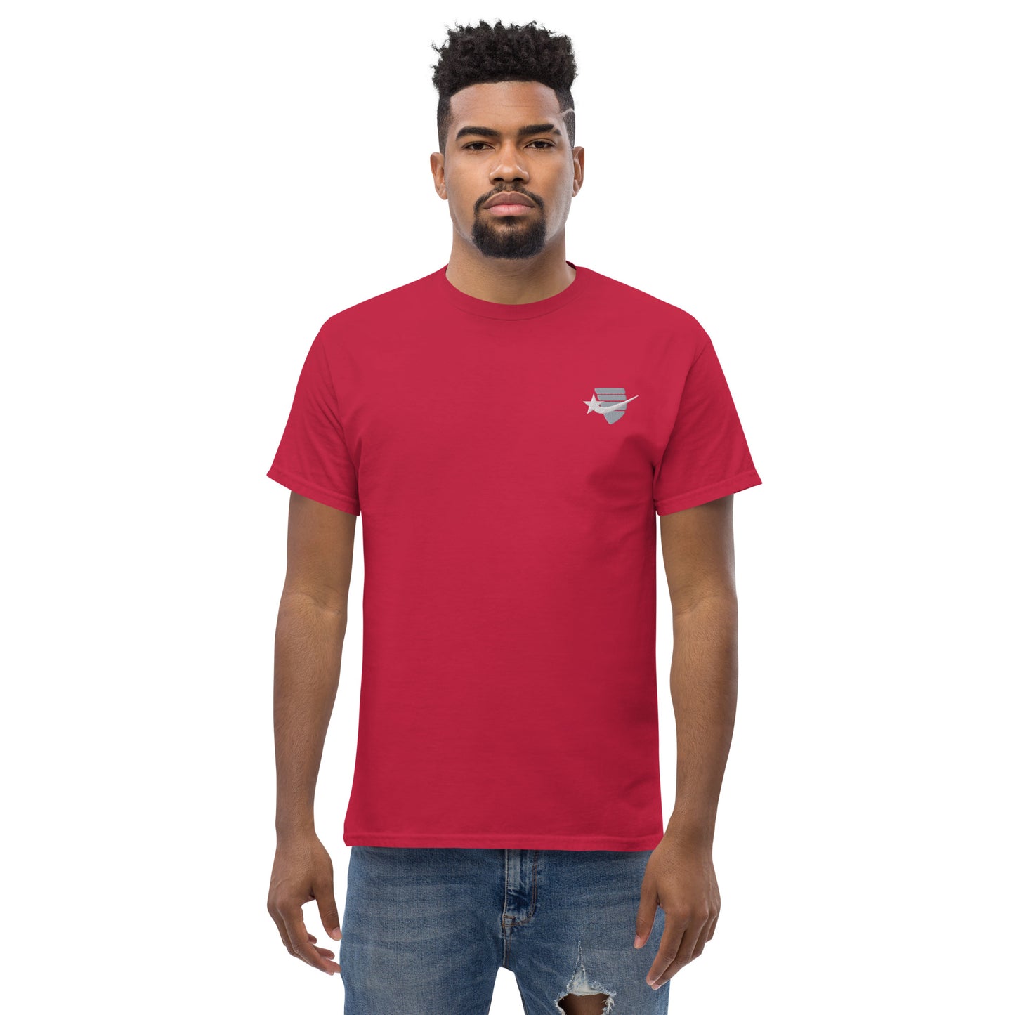 Daws embroidery logo 4 shirt color choices Men's classic tee