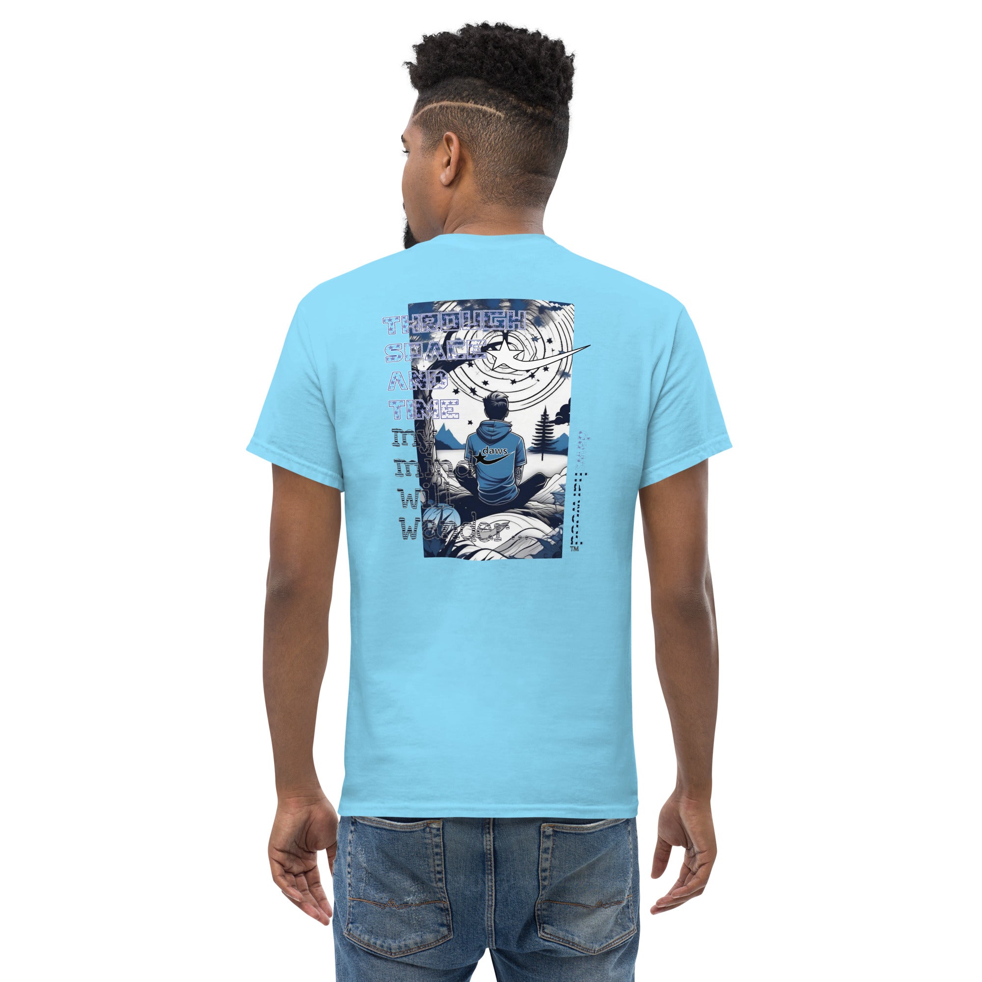 Daws Through space and time my mind will wander Men's classic tee