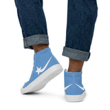 Daws blue Men’s high top canvas shoes