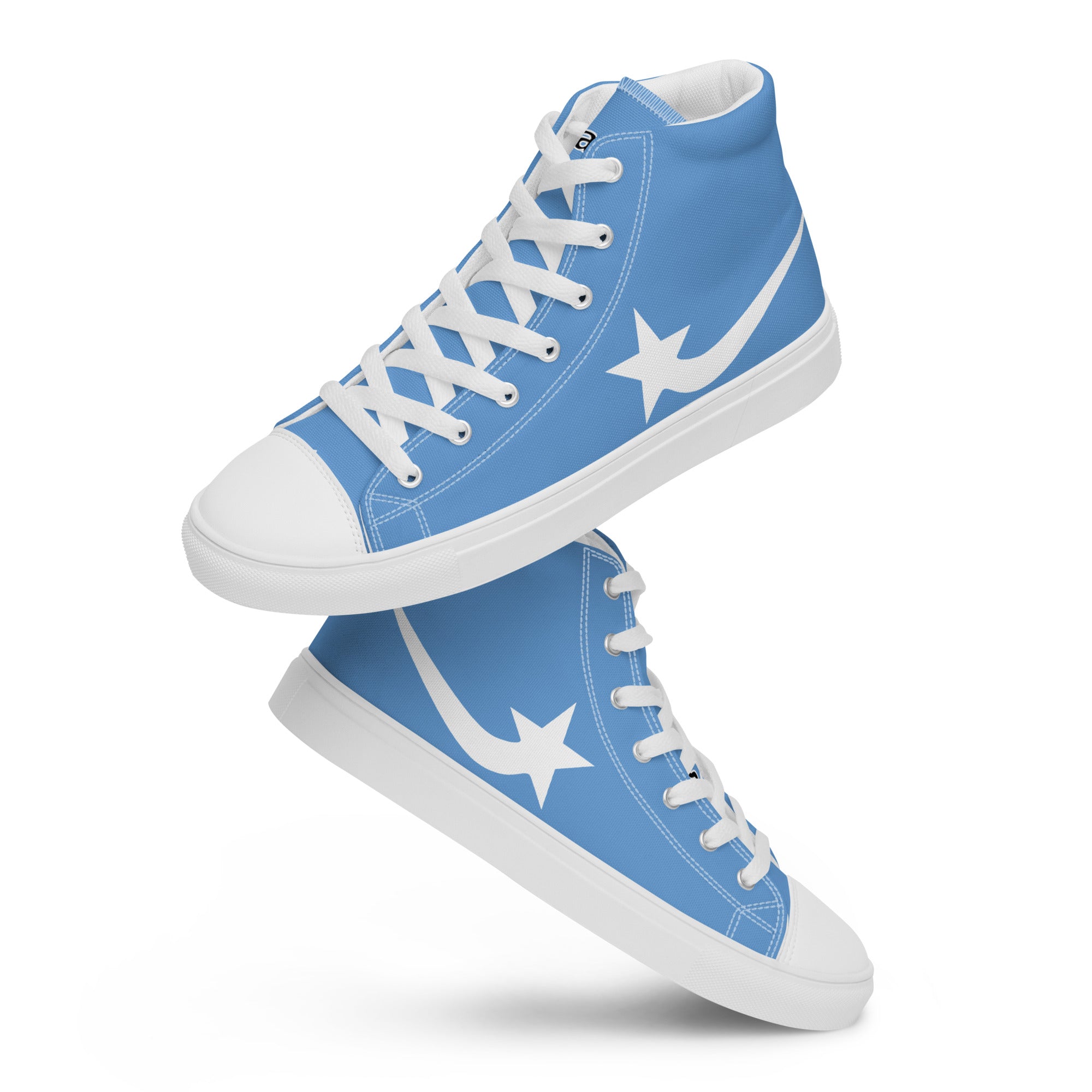 Daws blue Men’s high top canvas shoes