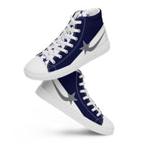 Daws Navy Starsalign Men’s high top canvas shooting star shoes