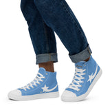 Daws blue Men’s high top canvas shoes