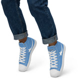 Daws blue Men’s high top canvas shoes