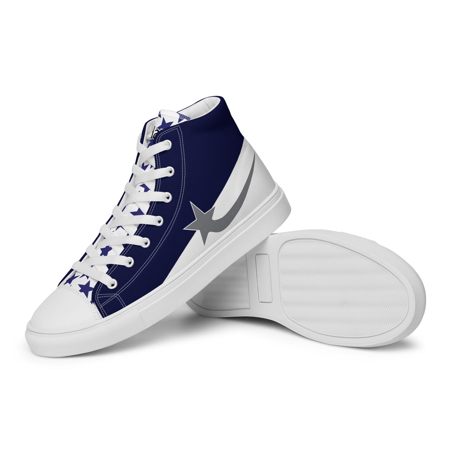 Daws Navy Starsalign Men’s high top canvas shooting star shoes