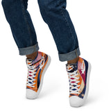 Daws Orange city Men’s high top canvas shoes