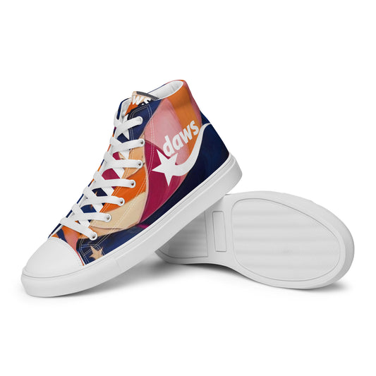 Daws Orange city Men’s high top canvas shoes