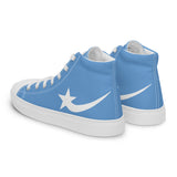 Daws blue Men’s high top canvas shoes