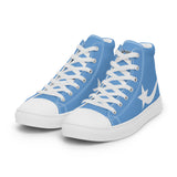 Daws blue Men’s high top canvas shoes