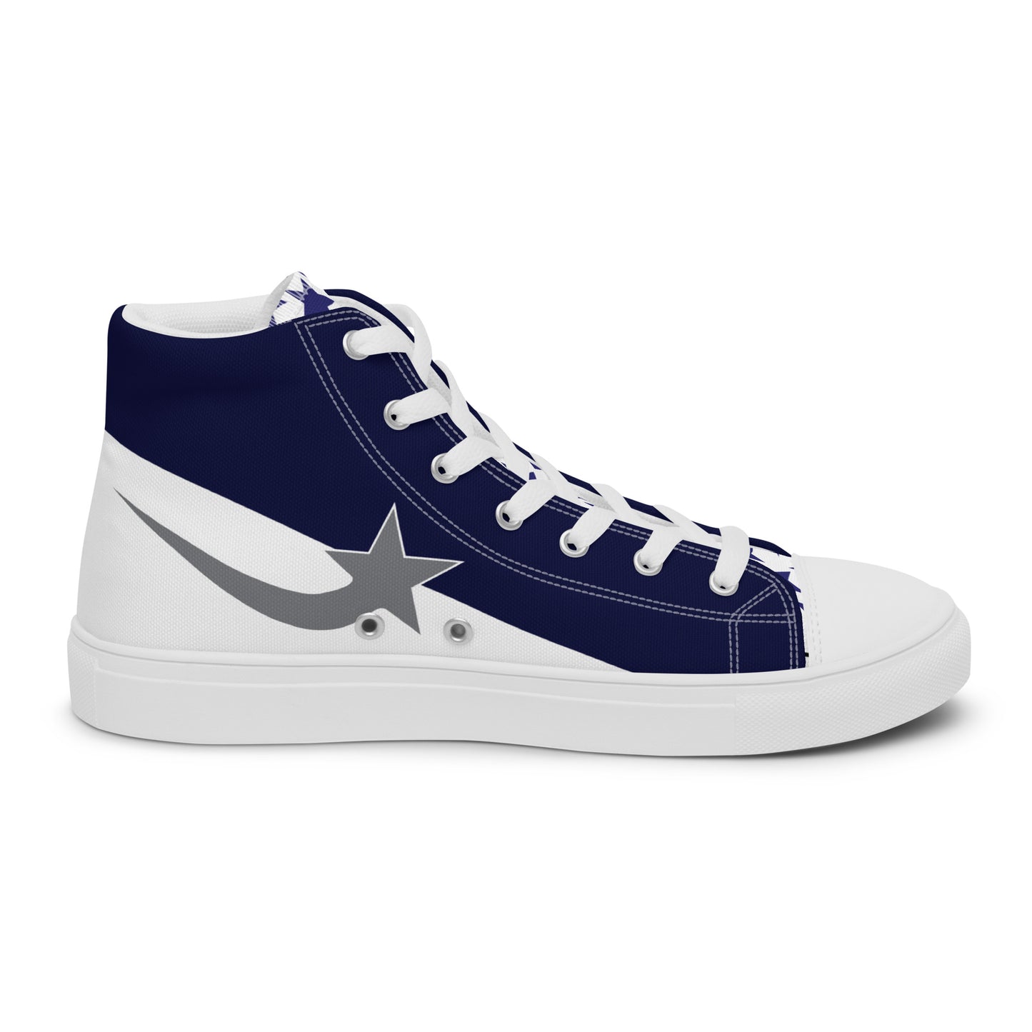 Daws Navy Starsalign Men’s high top canvas shooting star shoes