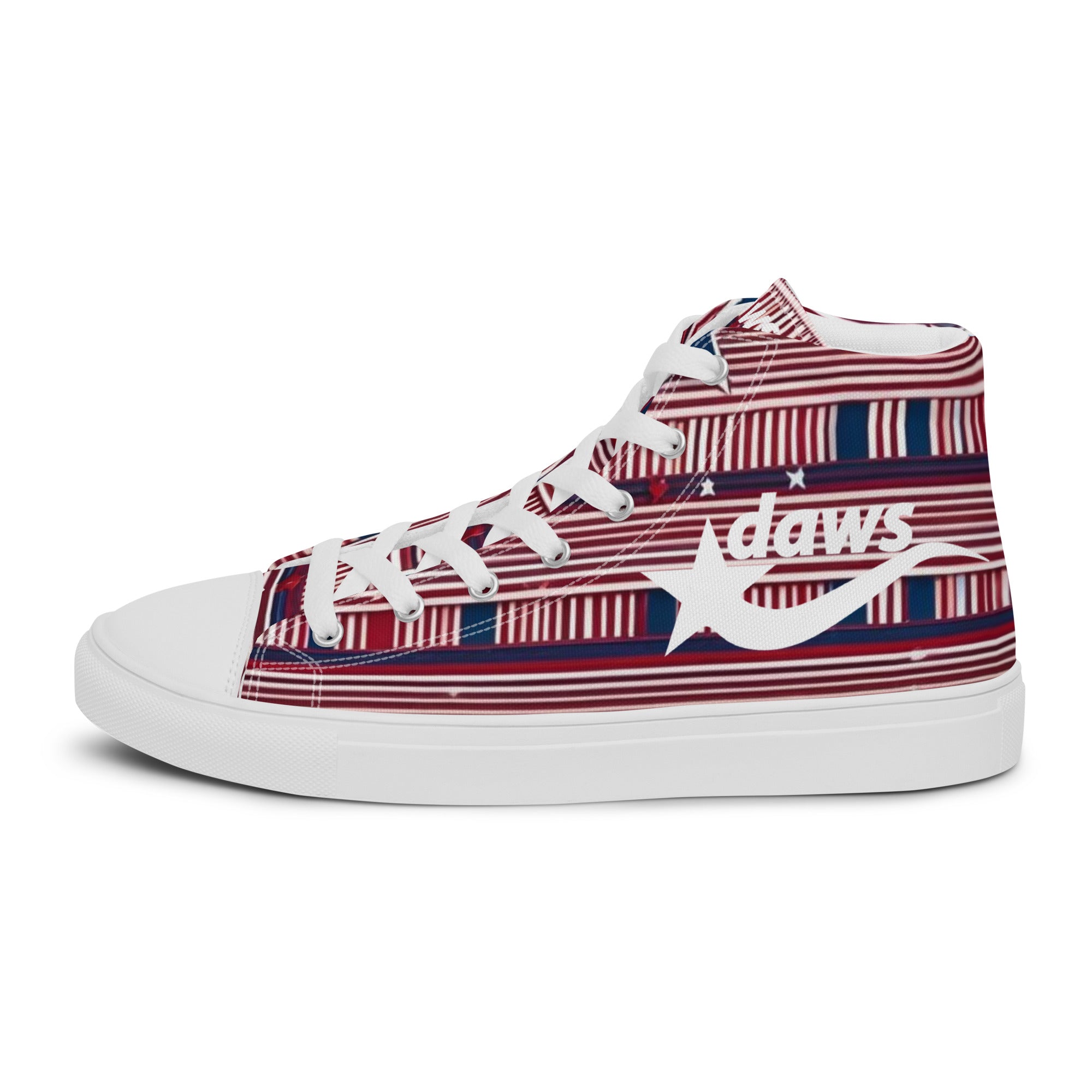 Daws Star plaid Men’s high top canvas shooting star shoes