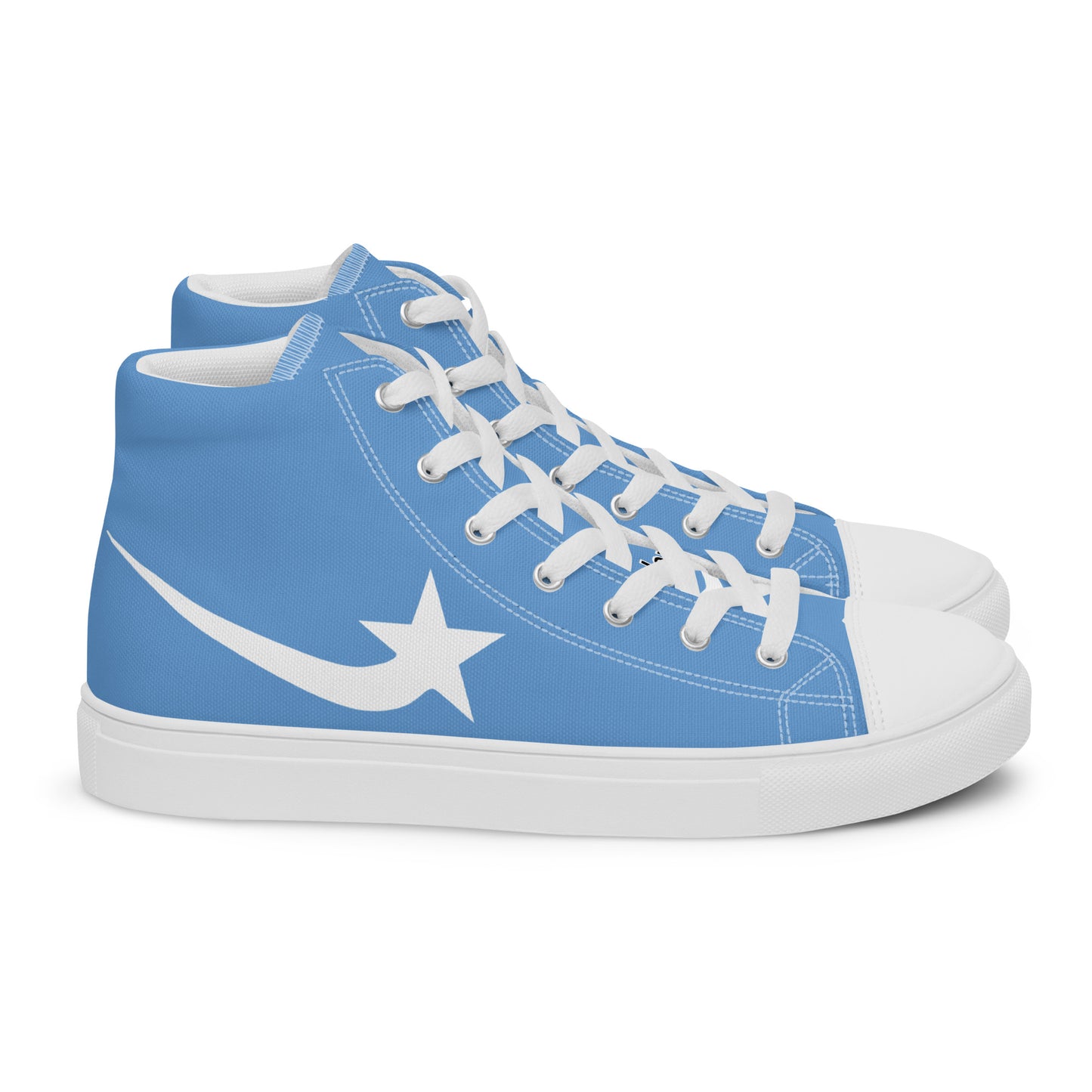 Daws blue Men’s high top canvas shoes