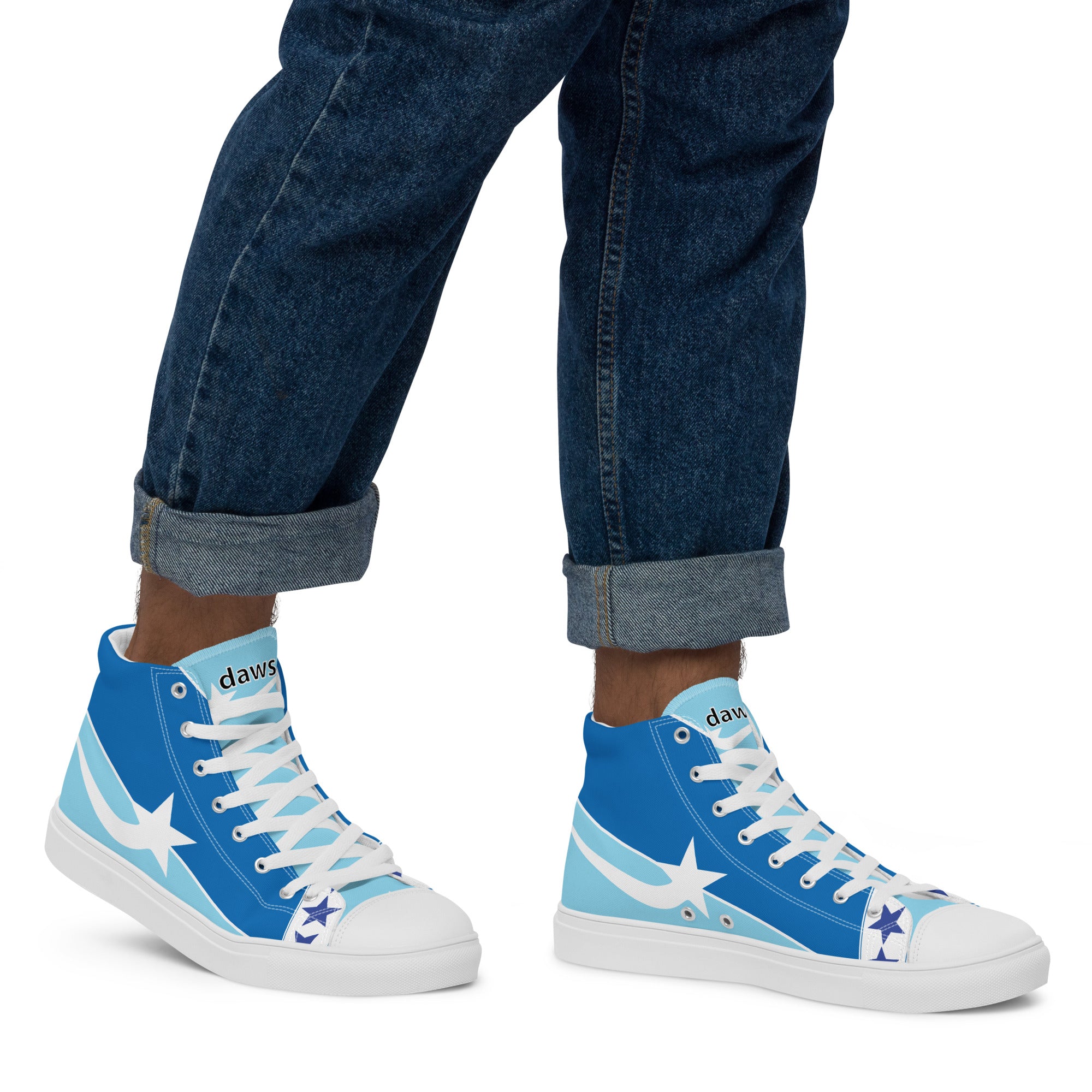 Daws Star celebrity Men’s high top canvas shooting star shoes