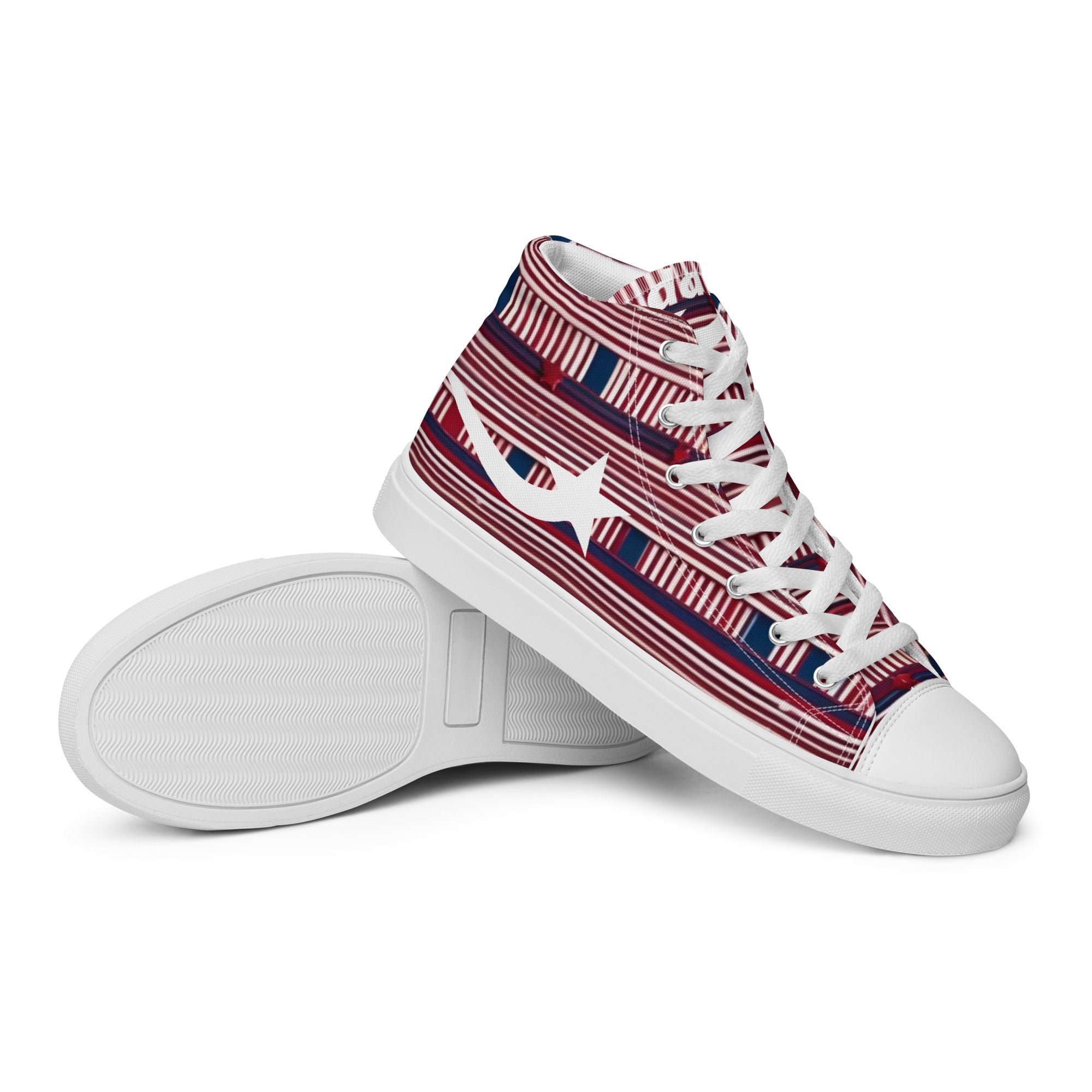 Daws Star plaid Men’s high top canvas shooting star shoes