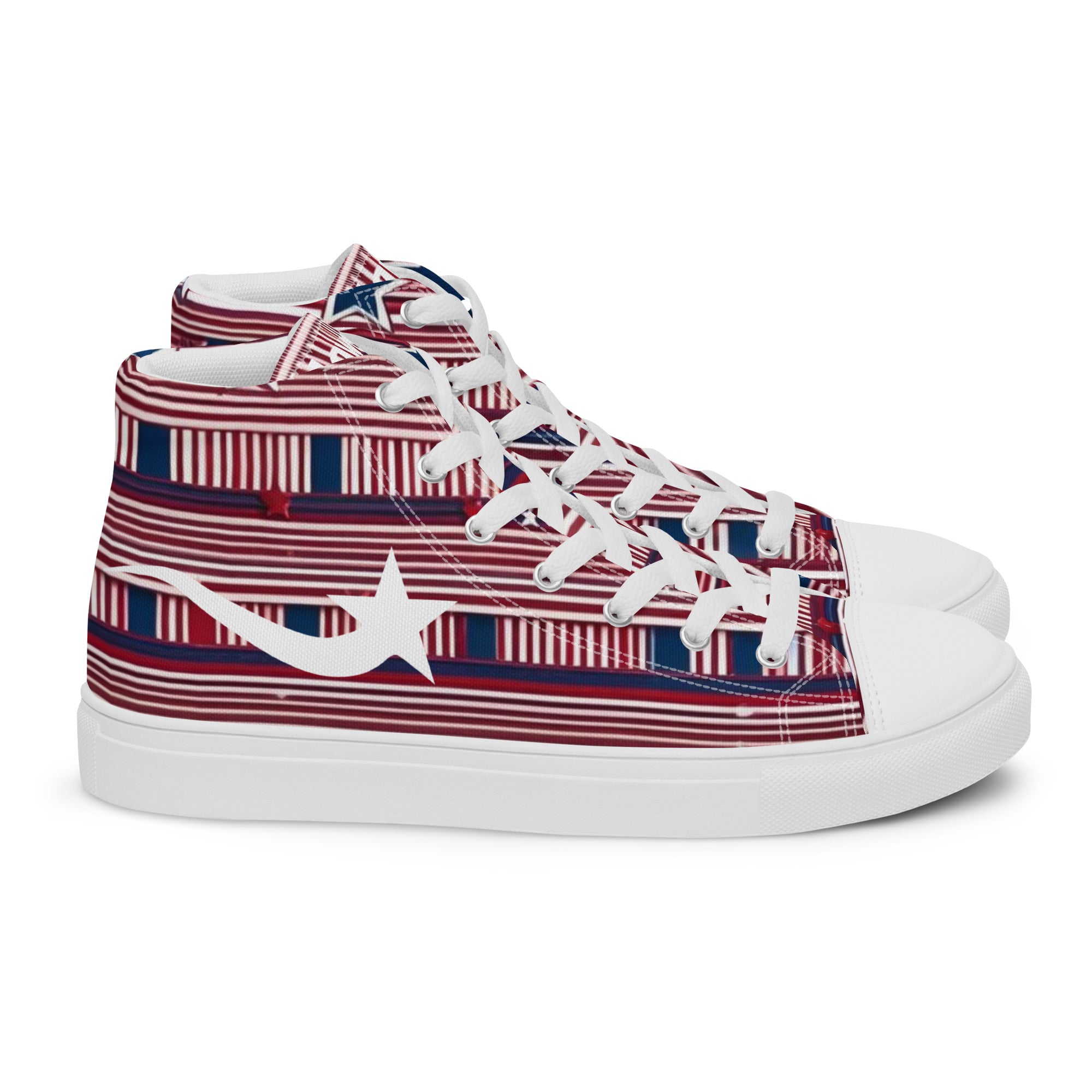 Daws Star plaid Men’s high top canvas shooting star shoes