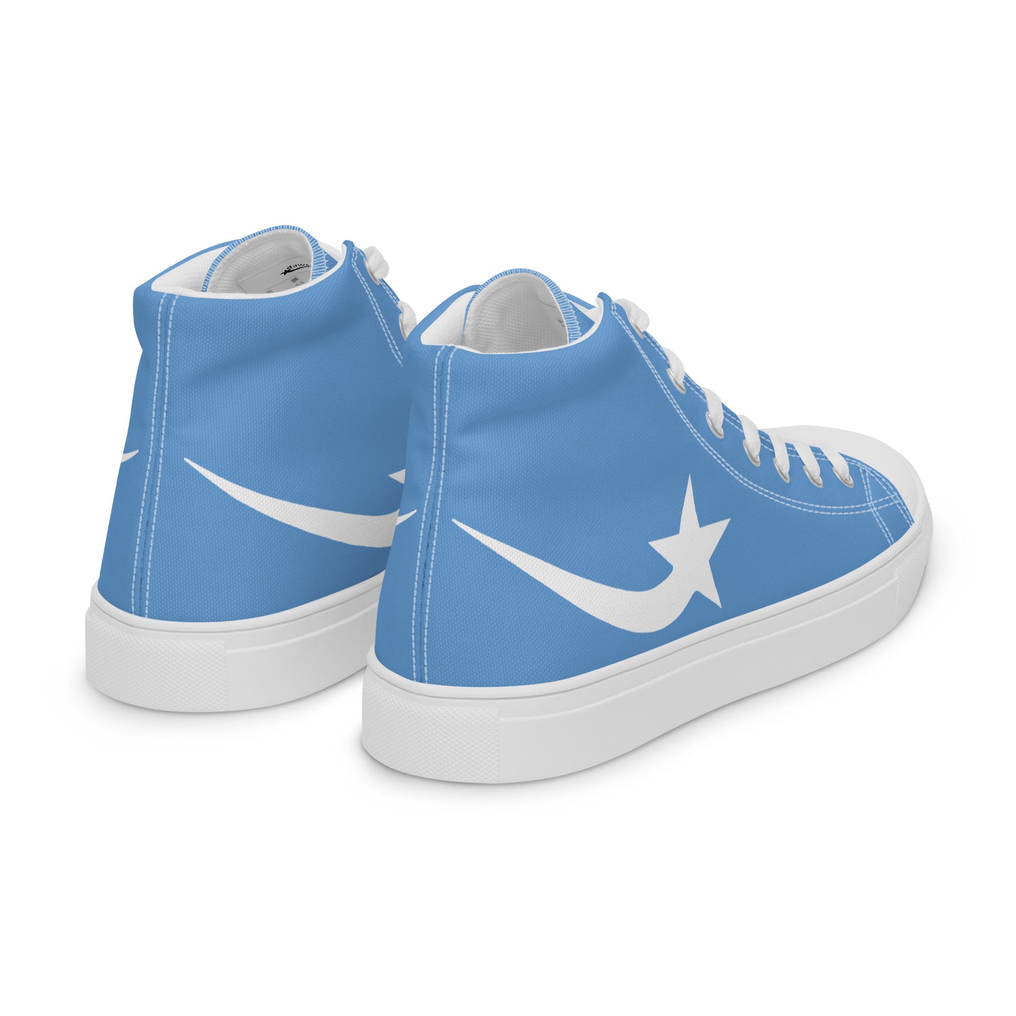 Daws blue Men’s high top canvas shoes