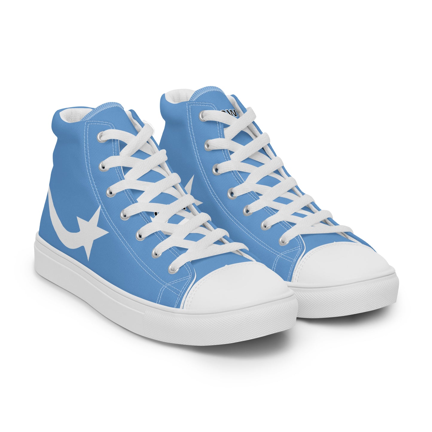 Daws blue Men’s high top canvas shoes