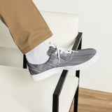 Daws grey pattern Men’s lace-up canvas shoes